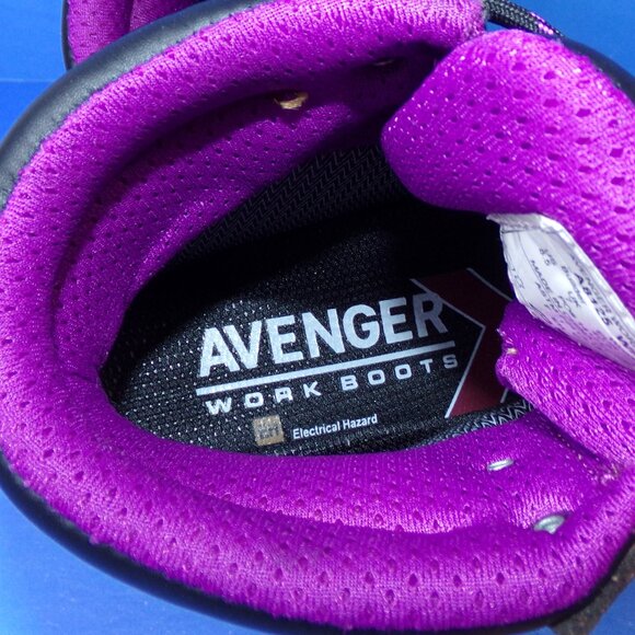 Avenger Safety Footwear Slip Resistant Work Boot Steel Toe Women’s Size 8.5 Wide - Picture 9 of 11